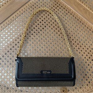 [SOLD] Alexander McQueen Black Studded Women's Wallet w/ Chain